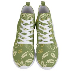 Folk Flowers Pattern Floral Surface Design Seamless Pattern Men s Lightweight High Top Sneakers by Eskimos