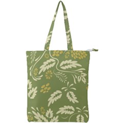 Folk Flowers Pattern Floral Surface Design Seamless Pattern Double Zip Up Tote Bag by Eskimos