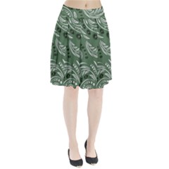 Folk Flowers Pattern Floral Surface Design Seamless Pattern Pleated Skirt by Eskimos