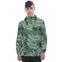 Folk flowers pattern Floral surface design Seamless pattern Men s Front Pocket Pullover Windbreaker View1