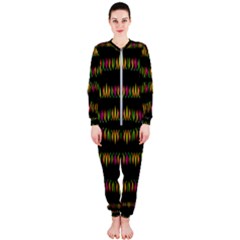 Candle Lights In Warm Cozy Festive Style Onepiece Jumpsuit (ladies)  by pepitasart