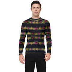 Candle Lights In Warm Cozy Festive Style Men s Long Sleeve Rash Guard by pepitasart