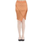 Peach Powder Midi Wrap Pencil Skirt