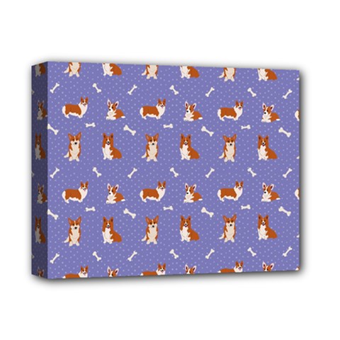 Cute Corgi Dogs Deluxe Canvas 14  X 11  (stretched) by SychEva