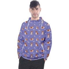 Cute Corgi Dogs Men s Pullover Hoodie by SychEva