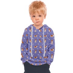 Cute Corgi Dogs Kids  Overhead Hoodie by SychEva