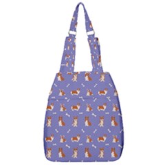 Cute Corgi Dogs Center Zip Backpack by SychEva