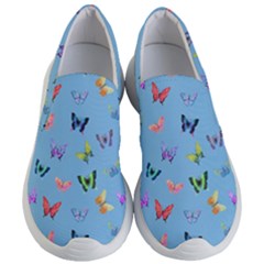 Multicolored Butterflies Whirl Women s Lightweight Slip Ons by SychEva