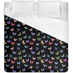 Bright And Beautiful Butterflies Duvet Cover (king Size) by SychEva