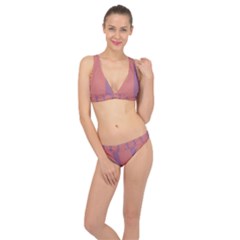 Pink Purple Power Classic Banded Bikini Set  by themeaniestore