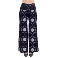 Monochrome Honeycomb So Vintage Palazzo Pants