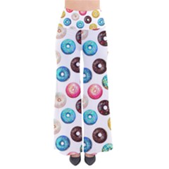 Delicious Multicolored Donuts On White Background So Vintage Palazzo Pants