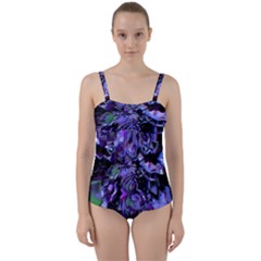 Uncanny Twist Front Tankini Set by MRNStudios