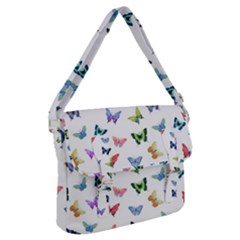 Cute Bright Butterflies Hover In The Air Buckle Messenger Bag by SychEva