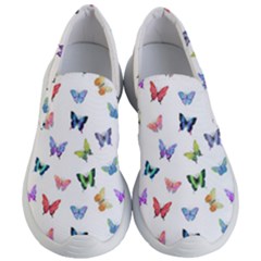 Cute Bright Butterflies Hover In The Air Women s Lightweight Slip Ons by SychEva