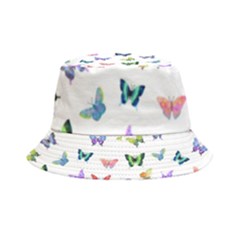 Cute Bright Butterflies Hover In The Air Inside Out Bucket Hat by SychEva