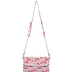 Pink And White Donuts Mini Crossbody Handbag by SychEva