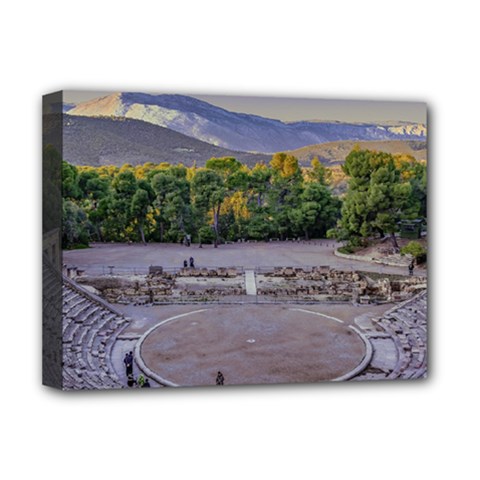 Epidaurus Theater, Peloponnesse, Greece Deluxe Canvas 16  x 12  (Stretched) 