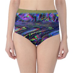 Unadjusted Tv Screen Classic High-waist Bikini Bottoms by MRNStudios