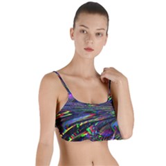 Unadjusted Tv Screen Layered Top Bikini Top  by MRNStudios