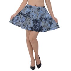 Marble Texture Top View Velvet Skater Skirt by dflcprintsclothing