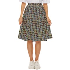 Pastel Zig Zag Classic Short Skirt by themeaniestore