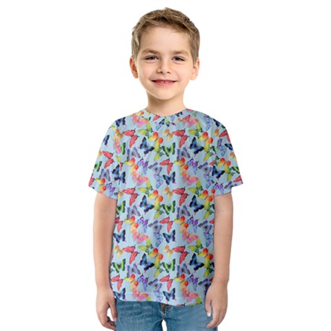 Beautiful Bright Butterflies Are Flying Kids  Sport Mesh Tee by SychEva