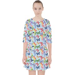 Beautiful Bright Butterflies Are Flying Pocket Dress by SychEva