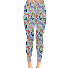 Beautiful Bright Butterflies Are Flying Inside Out Leggings by SychEva