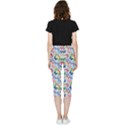 Beautiful Bright Butterflies Are Flying Inside Out Lightweight Velour Capri Leggings  View2