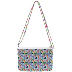 Beautiful Bright Butterflies Are Flying Double Gusset Crossbody Bag by SychEva