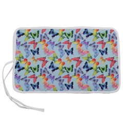Beautiful Bright Butterflies Are Flying Pen Storage Case (m) by SychEva