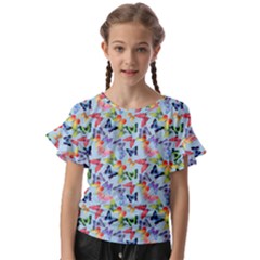 Beautiful Bright Butterflies Are Flying Kids  Cut Out Flutter Sleeves by SychEva