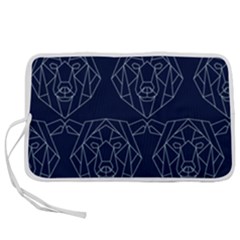 Polygonal Bear Pattern Design Pen Storage Case (S)