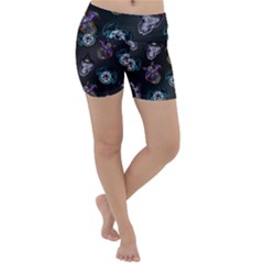 Halloween Fun! Lightweight Velour Yoga Shorts by Mezalola