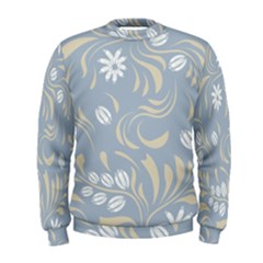 Folk Flowers Pattern Floral Surface Design Seamless Pattern Men s Sweatshirt by Eskimos