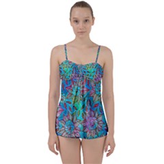 Adorable Florals Babydoll Tankini Set by themeaniestore