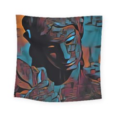 Yearning For The Lost Ones Iii Square Tapestry (small) by karstenhamre