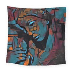 Yearning For The Lost Ones V Square Tapestry (large) by karstenhamre