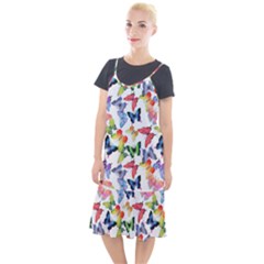 Bright Butterflies Circle In The Air Camis Fishtail Dress by SychEva