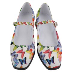 Bright Butterflies Circle In The Air Women s Mary Jane Shoes by SychEva