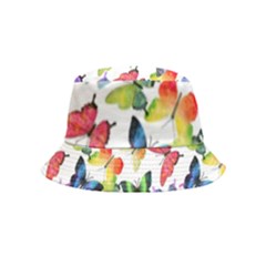 Bright Butterflies Circle In The Air Inside Out Bucket Hat (kids) by SychEva