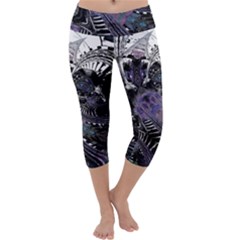 When Gears Turn Capri Yoga Leggings by MRNStudios