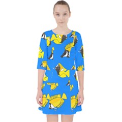 A School Of Foxface Butterfly Fish Pocket Dress by SeaworthyClothing