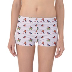 Bullfinches Sit On Branches Reversible Boyleg Bikini Bottoms by SychEva