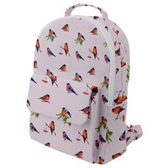 Bullfinches Sit On Branches Flap Pocket Backpack (small) by SychEva