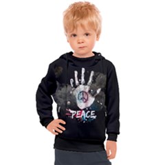 Peace Kids  Hooded Pullover by Infinities