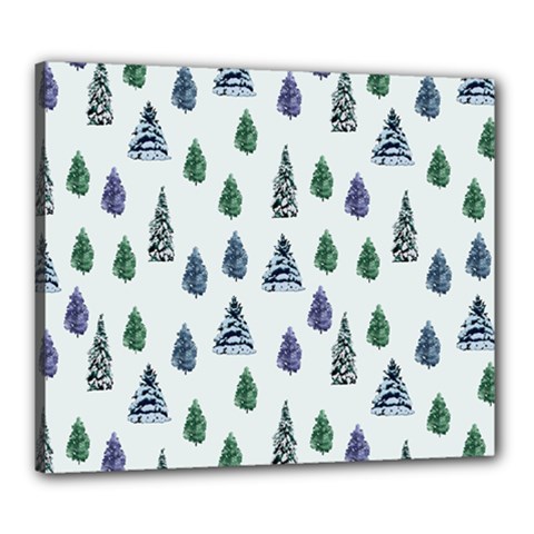 Coniferous Forest Canvas 24  X 20  (stretched) by SychEva