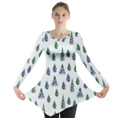 Coniferous Forest Long Sleeve Tunic  by SychEva