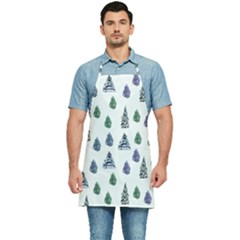 Coniferous Forest Kitchen Apron by SychEva